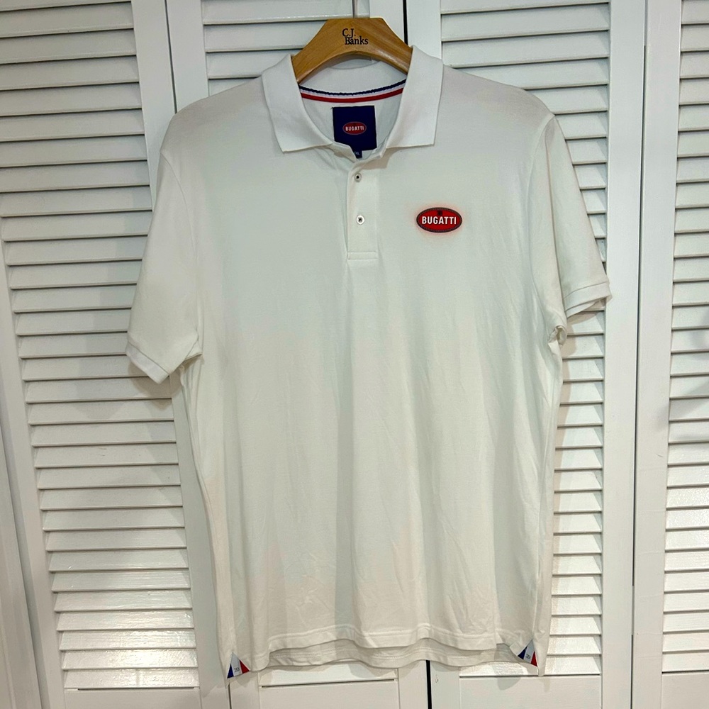 Bugatti white polo shirt NWOT 3XL